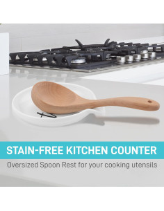 Reposapucheros de Cerámica Blanca - Anfitriona Definitiva - 12.7 cm 2