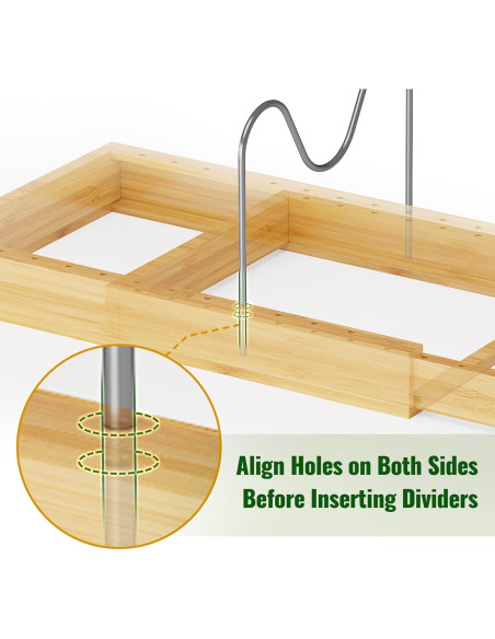 Soporte de Tapa de Olla de Bambú Tomorotec Ajustable 36cm