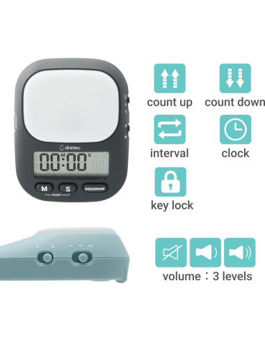 Temporizador Pomodoro DRETEC T-632 Blanco 199 Minutos