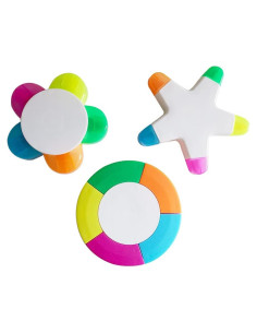 Paquete de 3 Marcadores Fluorescentes SunAngel Multicolor