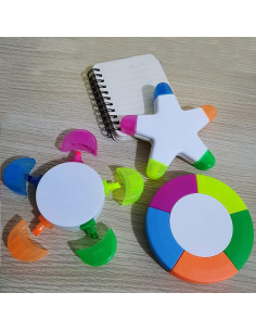 Paquete de 3 Marcadores Fluorescentes SunAngel Multicolor 2