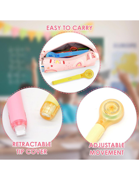 Paquete de 10 bolígrafos de cinta correctora DAMPEN 0.5 x 600 mm