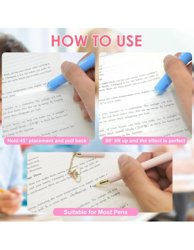 Paquete de 10 bolígrafos de cinta correctora DAMPEN 0.5 x 600 mm