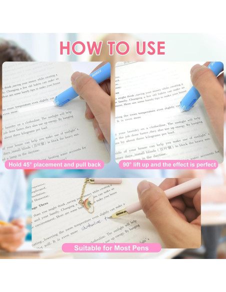 Paquete de 10 bolígrafos de cinta correctora DAMPEN 0.5 x 600 mm