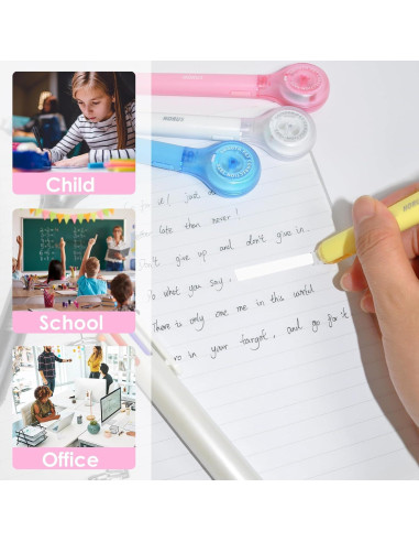 Paquete de 10 bolígrafos de cinta correctora DAMPEN 0.5 x 600 mm