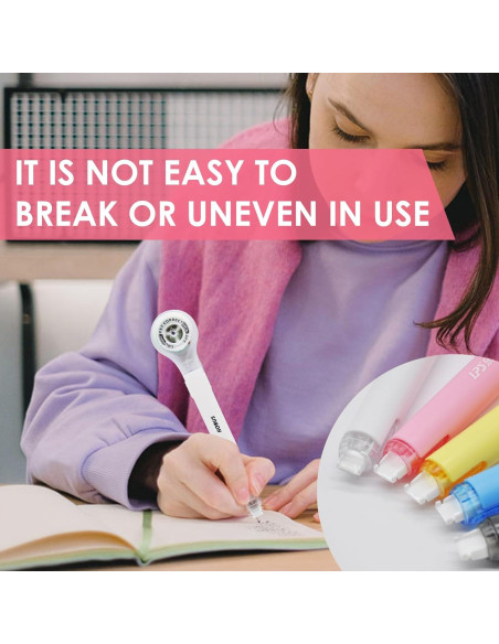 Paquete de 10 bolígrafos de cinta correctora DAMPEN 0.5 x 600 mm