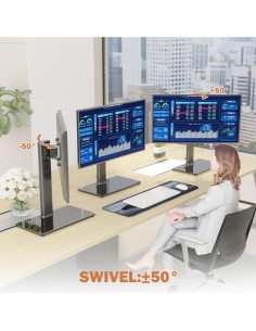 Soporte de Escritorio para Monitor HEMUDU HT05B-201 2 Piezas 2