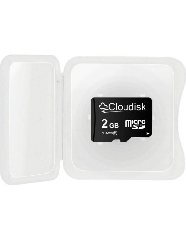 Paquete de 5 Tarjetas Micro SD 2GB Cloudisk C6 con Adaptador