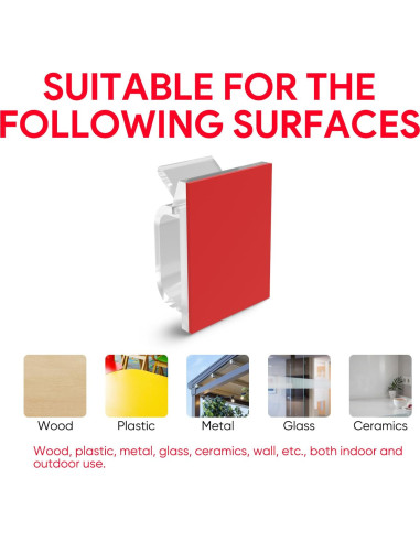 Clips de Cable Adhesivos Fuertes Tangting - Paquete de 60