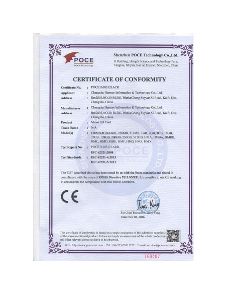 Paquete de 5 Tarjetas Micro SD 2GB Cloudisk C6 con Adaptador