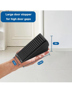 Tope de puerta ajustable Inforarin negro 7.62 cm metal 2