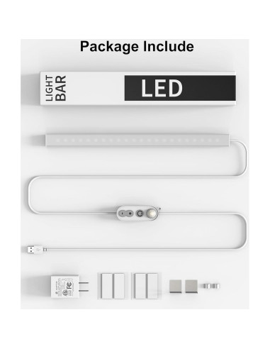 Luz LED Regulable ASOKO 30.48 cm con Sensor de Movimiento 4500K