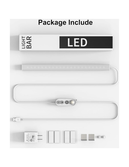 Luz LED Regulable ASOKO 30.48 cm con Sensor de Movimiento 4500K