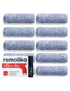Paquete de 10 Cubiertas de Rodillo de Pintura 4" Remolika