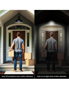 Bombilla LED A19 BQHY 13W 5500K con Sensor de Movimiento - Paquete de 3 2