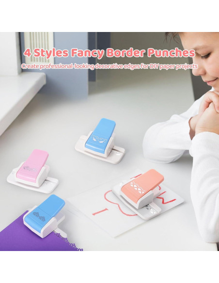 4 Troqueles de Borde Floral Anjetan para Manualidades en Papel