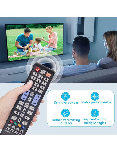 Control Remoto Reemplazo Samsung para TV Inteligente UN24M4500