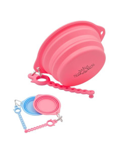 Cuencos Plegables para Perros See Syde 800ml Rosa