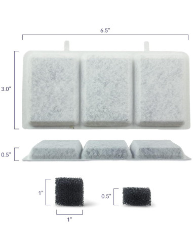 Filtros de Agua PET STANDARD para Fuente Mascotas 10 Piezas