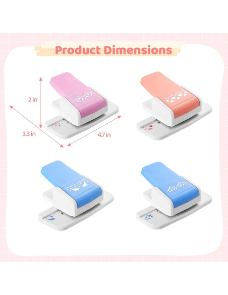 4 Troqueles de Borde Floral Anjetan para Manualidades en Papel