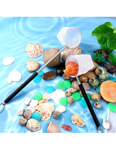 Red de Acuario Xelsluthe 2 Pcs con Mango Telescópico 5cm