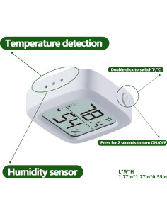 Termómetro e Higrómetro Digital Oasirep para Reptiles - Preciso y Rápido 2