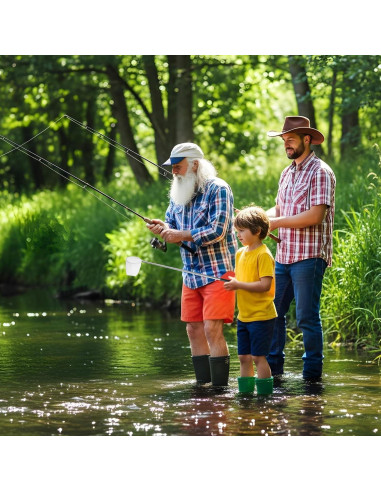 Red de Acuario Xelsluthe 2 Pcs con Mango Telescópico 5cm