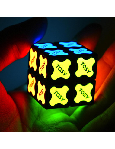 Cubo Magnético 2x2 TOSY - Juguete Sensorial Brillante
