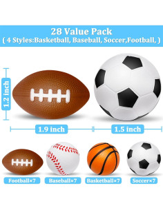 28 Pelotas Antiestrés Deportivas AMENON - Fútbol, Baloncesto, Béisbol 2
