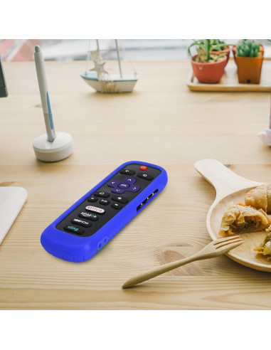 Funda de Silicona Azul para Control Remoto Roku TCL