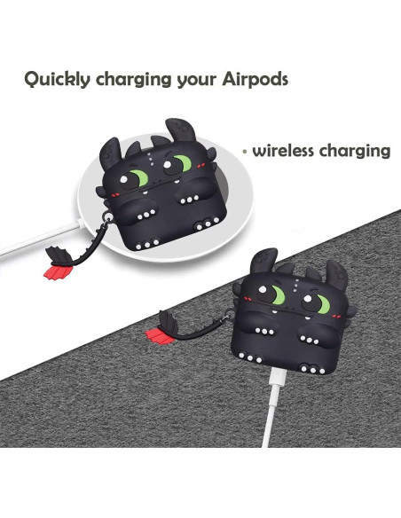 Funda Protectora Silicona Cartoon 3D AIYAAIYA para AirPods