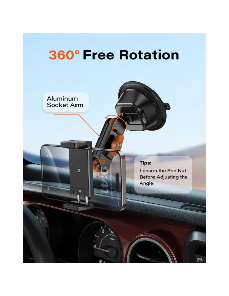 Soporte para Teléfono de Automóvil Gendle X2B-S40 con Ventosa 30kg