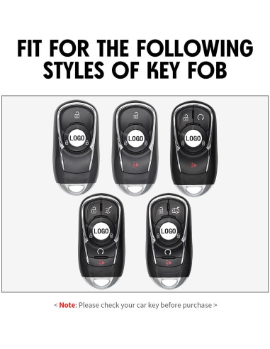 Funda de Llave Silicona Fibra de Carbono WORCAS Buick Universal