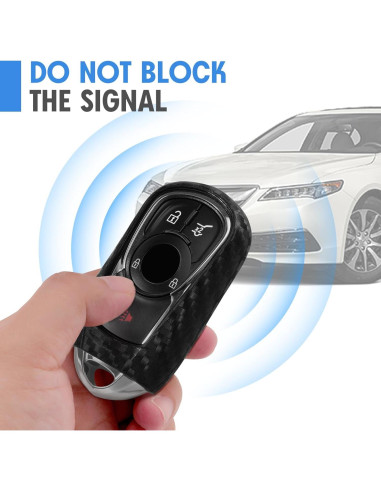Funda de Llave Silicona Fibra de Carbono WORCAS Buick Universal