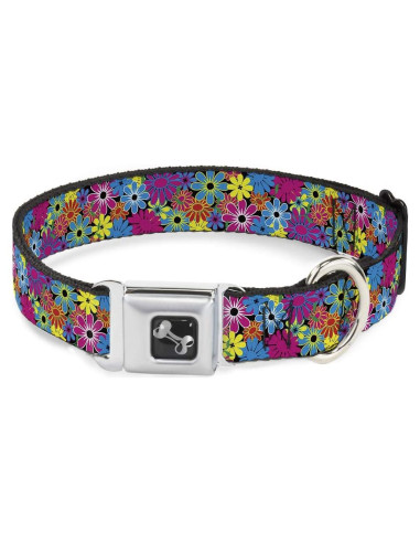 Collar de Perro Buckle-Down Mediano 2.54 cm Ancho Ajustable