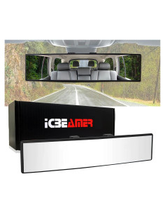 Espejo Retrovisor Convexo ICBEAMER 26.9x7.4 cm Antirreflejo