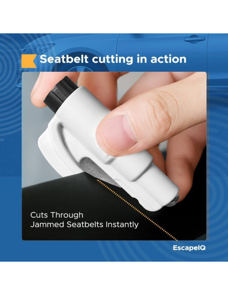 Herramienta de Escape de Emergencia SHIAKIDI 2 en 1 Cortador y Rompedor