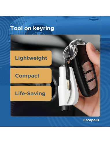 Herramienta de Escape de Emergencia SHIAKIDI 2 en 1 Cortador y Rompedor