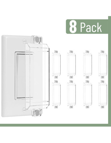 Protector Magnético de Interruptor de Luz Bates - Paquete de 8