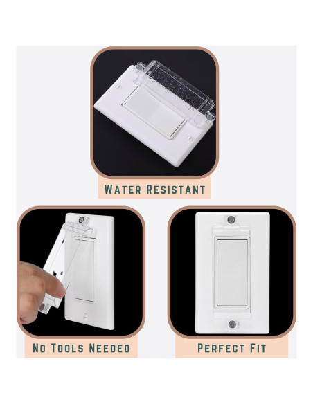 Protector Magnético de Interruptor de Luz Bates - Paquete de 8