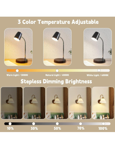 Bombillas LED recargables USB E26 con control remoto 800Lm 2 Pack