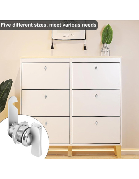 Cerraduras de Gabinete Sartatue 7/8" Sin Llave 2 Pcs