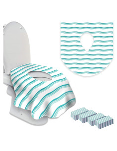 20 Cubiertas de Asiento de Inodoro Desechables Extra Grandes Verde