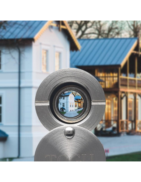 Mirillas para puerta TOGU 2 PCS con broca 16 mm Níquel Cepillado