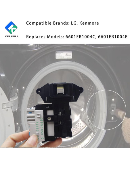 Conjunto Interruptor Bloqueo Puerta Lavadora KOLEOLL EBF49827801