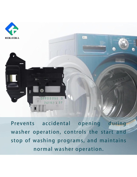 Conjunto Interruptor Bloqueo Puerta Lavadora KOLEOLL EBF49827801