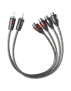 Cable Divisor RCA 1 Macho a 2 Hembras ROCKRIX 30.5 cm