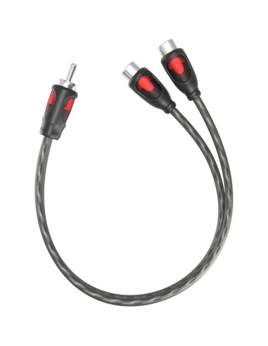 Cable Divisor RCA 1 Macho a 2 Hembras ROCKRIX 30.5 cm