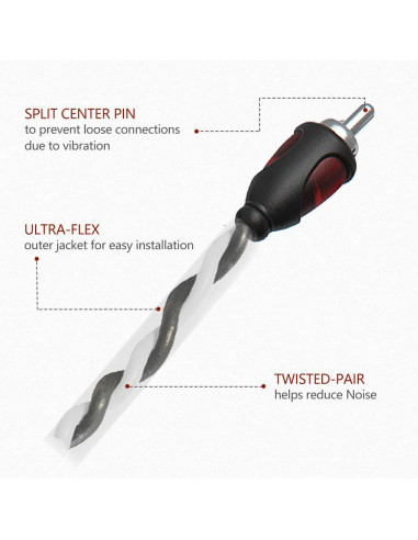 Cable Divisor RCA 1 Macho a 2 Hembras ROCKRIX 30.5 cm