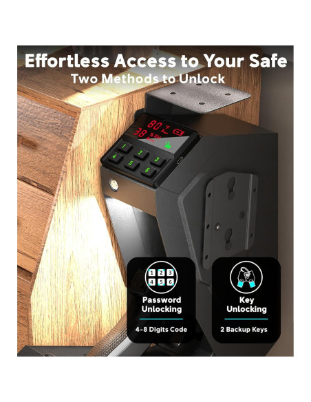 Caja Fuerte para Pistolas QINGENO QG8002E con Teclado y Llave